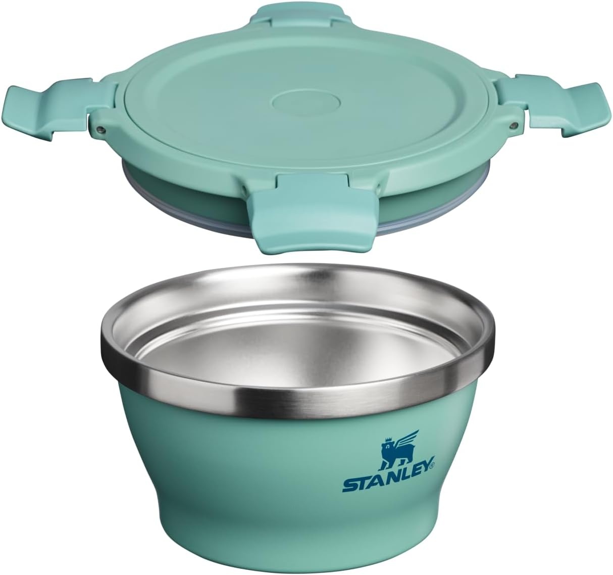 image:imageSTANLEY Adventure FreshtoTable Leakproof Bowl 1 qt Vacuum Insulated Food Container Airtight Lid Packable for Lunch amp Meal Prep Stainless Steel BPAFree Dishwasher Safe Blue SkySpring Green