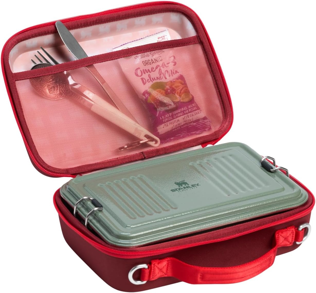 image:imageSTANLEY All Day Mini Lunch Box 42quart EVA Insulated Lunch Bag Crush Resistant Adjustable Strap BPAFree CranberryCranberry