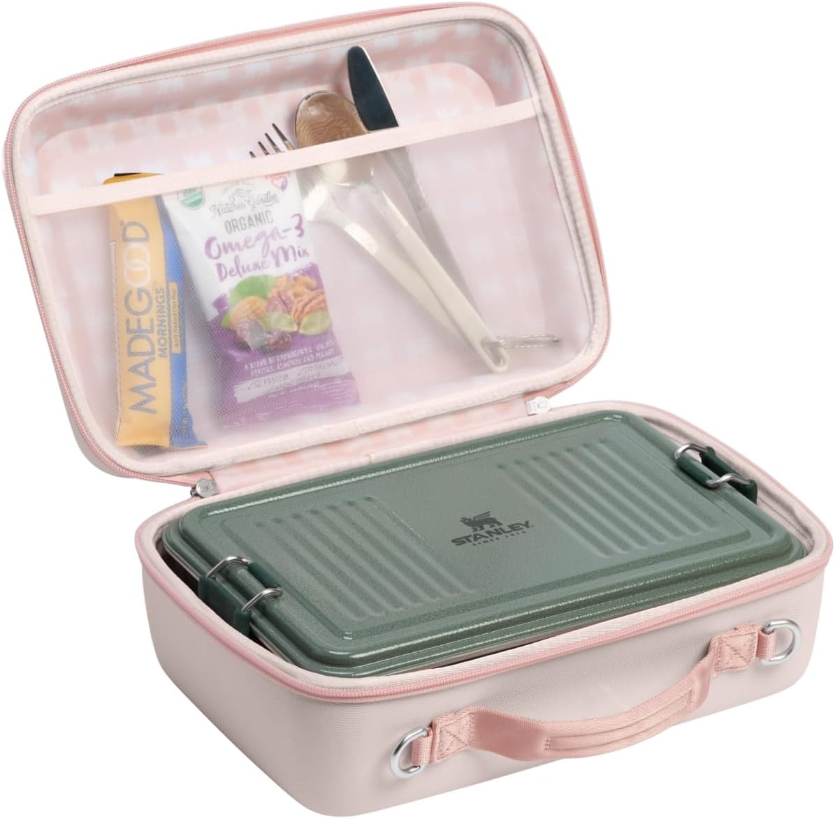 image:imageSTANLEY All Day Mini Lunch Box 42quart EVA Insulated Lunch Bag Crush Resistant Adjustable Strap BPAFree CranberryRose Quartz
