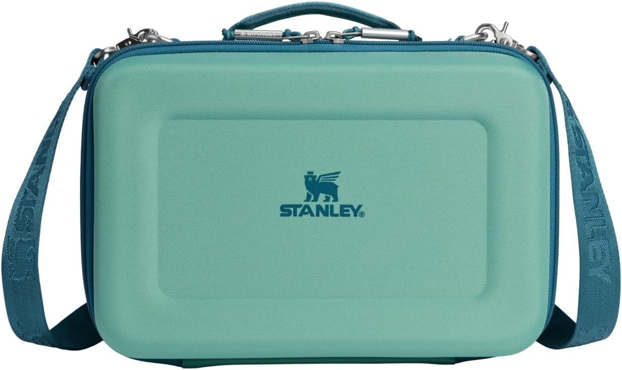 image:imageSTANLEY All Day Mini Lunch Box 42quart EVA Insulated Lunch Bag Crush Resistant Adjustable Strap BPAFree CranberrySpring Green