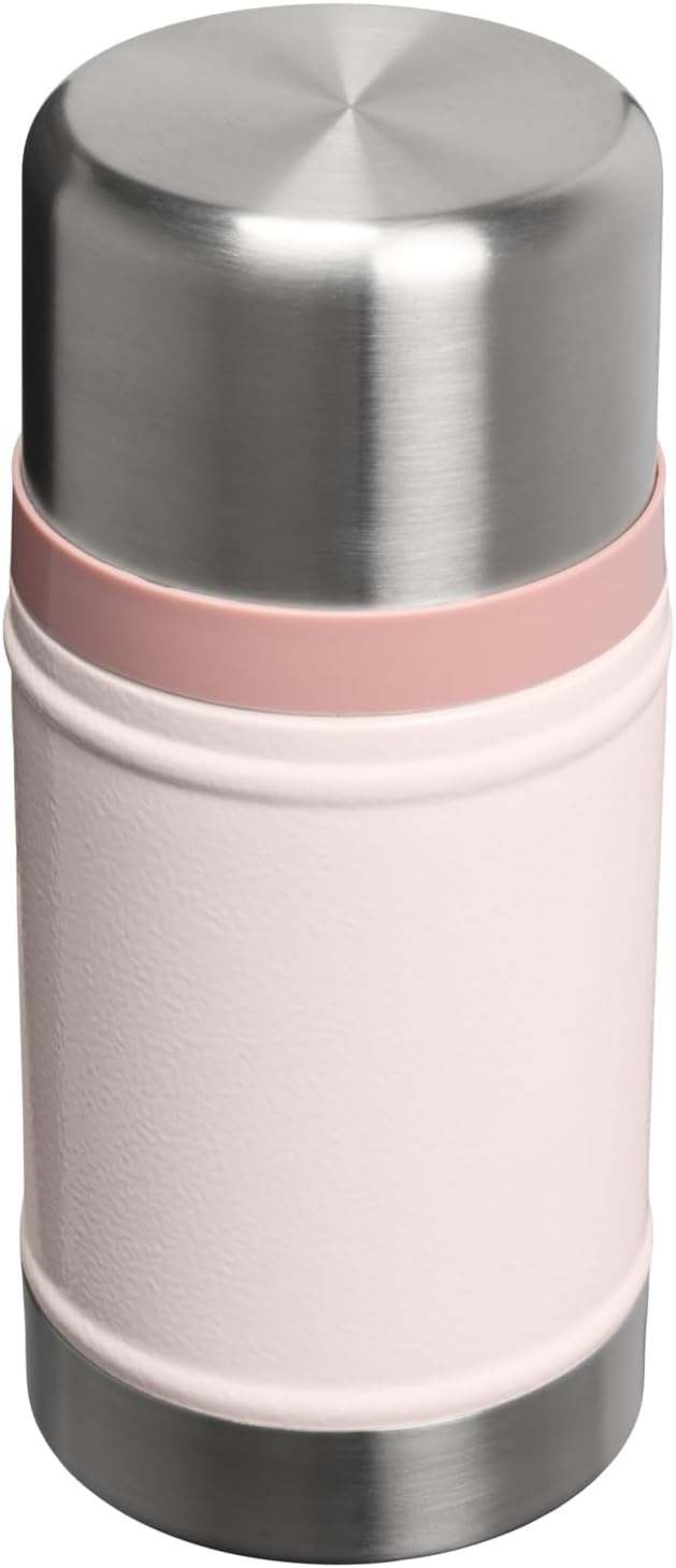 image:imageSTANLEY Classic Legendary Large Food Jar 24 oz Vacuum Insulated Food Container Wide Mouth Screw On Lid Stainless Steel with Leakproof Lid BPAFree Hammertone Rose QuartzHammertone Rose Quartz