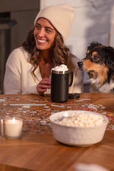 image:imageSTANLEY Everyday Camp Mug 12oz Drink Through Lid Cup for Coffee Tea and Drinks Insulated Stainless Steel Coffee Mug BPAFree Black 20Black 20