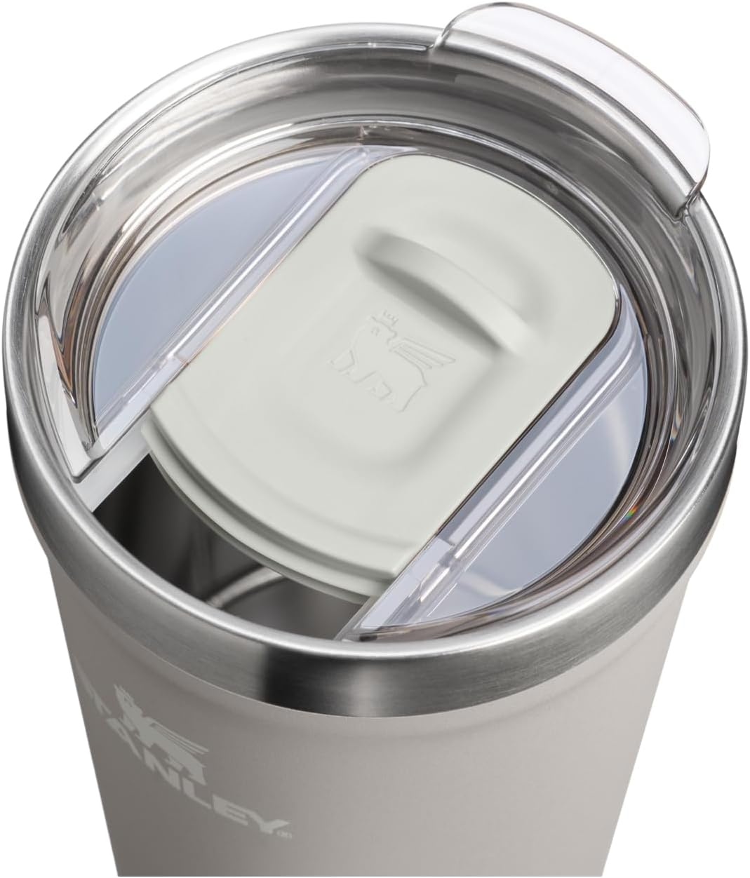 image:imageSTANLEY Everyday Tumbler Press Fit Drink Through Lid Beverage Coffee and Cocktail Cup Insulated Stainless Steel Wine Glass BPAFreeAsh