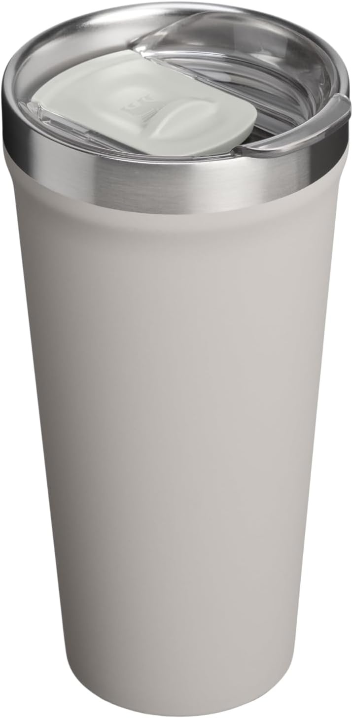 image:imageSTANLEY Everyday Tumbler Press Fit Drink Through Lid Beverage Coffee and Cocktail Cup Insulated Stainless Steel Wine Glass BPAFreeAsh