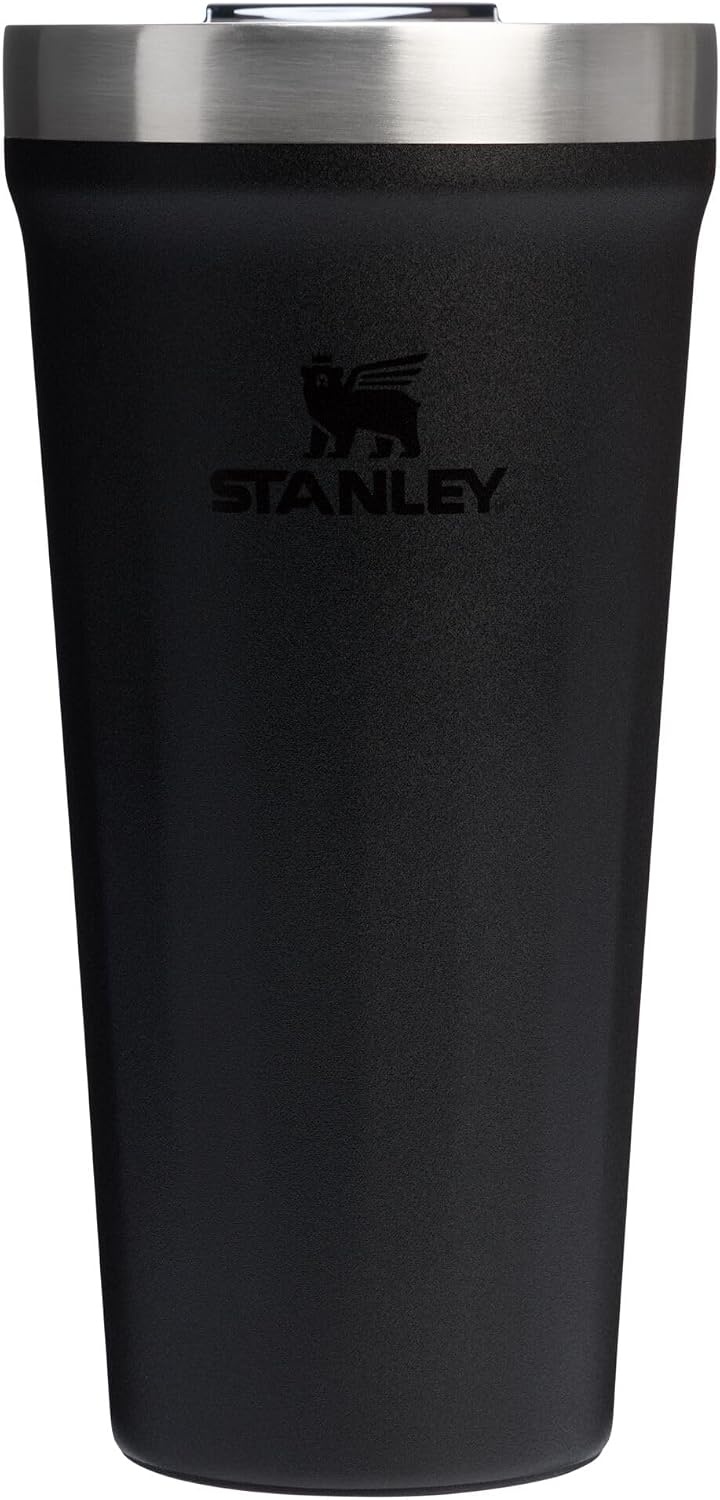 image:imageSTANLEY Everyday Tumbler Press Fit Drink Through Lid Beverage Coffee and Cocktail Cup Insulated Stainless Steel Wine Glass BPAFreeBlack 20