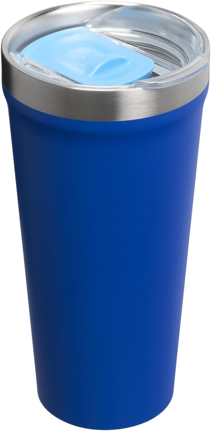 image:imageSTANLEY Everyday Tumbler Press Fit Drink Through Lid Beverage Coffee and Cocktail Cup Insulated Stainless Steel Wine Glass BPAFreeCobalt