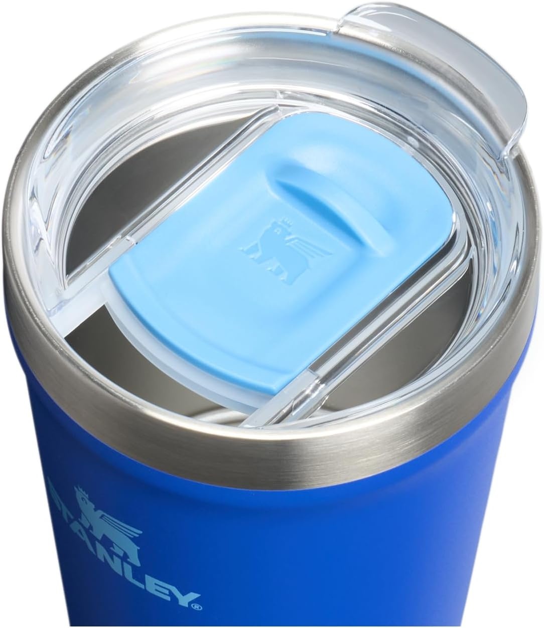 image:imageSTANLEY Everyday Tumbler Press Fit Drink Through Lid Beverage Coffee and Cocktail Cup Insulated Stainless Steel Wine Glass BPAFreeCobalt
