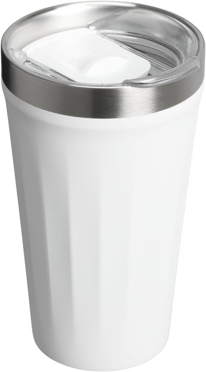 image:imageSTANLEY Everyday Tumbler Press Fit Drink Through Lid Beverage Coffee and Cocktail Cup Insulated Stainless Steel Wine Glass BPAFreeFrost