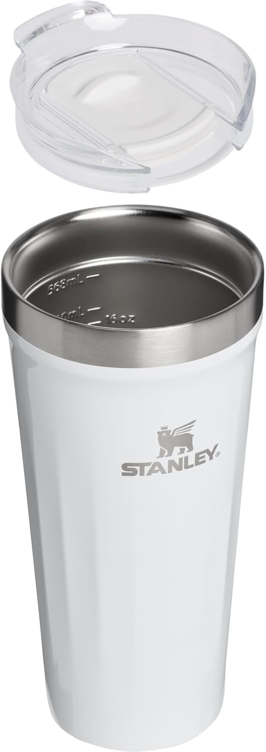 image:imageSTANLEY Everyday Tumbler Press Fit Drink Through Lid Beverage Coffee and Cocktail Cup Insulated Stainless Steel Wine Glass BPAFreeFrost