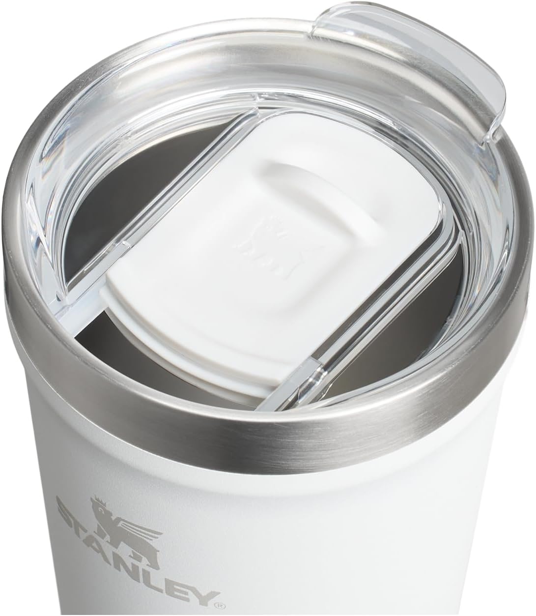 image:imageSTANLEY Everyday Tumbler Press Fit Drink Through Lid Beverage Coffee and Cocktail Cup Insulated Stainless Steel Wine Glass BPAFreeFrost