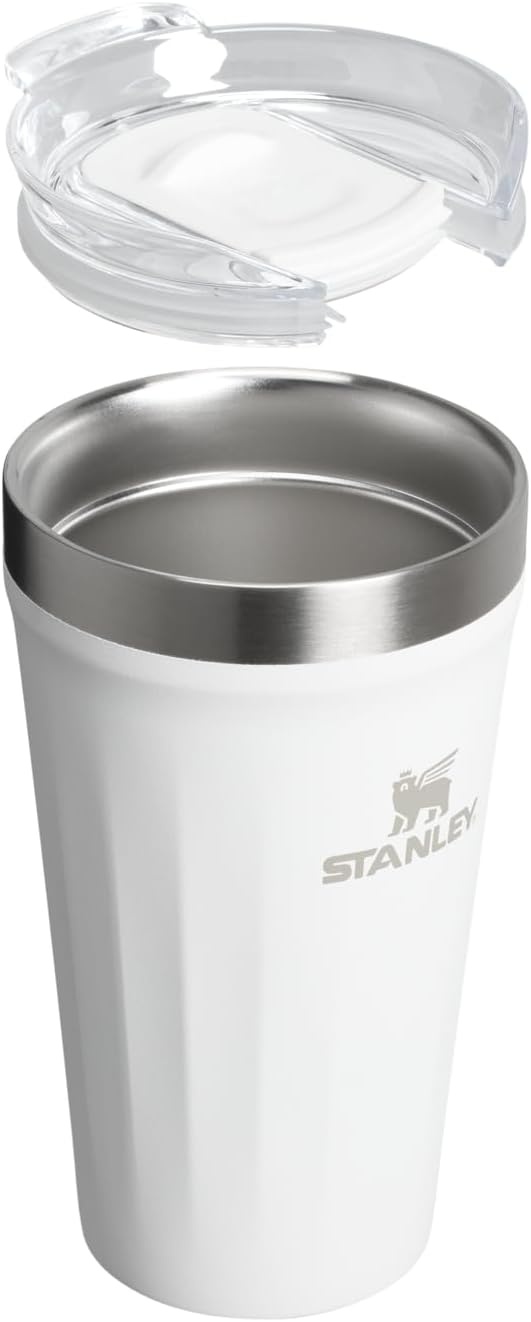 image:imageSTANLEY Everyday Tumbler Press Fit Drink Through Lid Beverage Coffee and Cocktail Cup Insulated Stainless Steel Wine Glass BPAFreeFrost