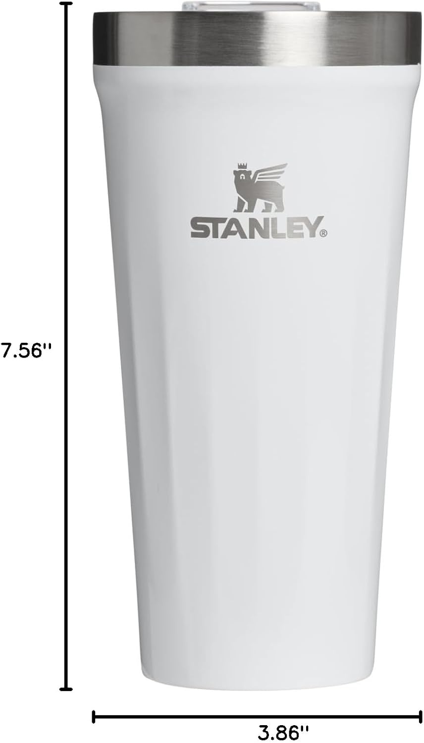 image:imageSTANLEY Everyday Tumbler Press Fit Drink Through Lid Beverage Coffee and Cocktail Cup Insulated Stainless Steel Wine Glass BPAFreeFrost