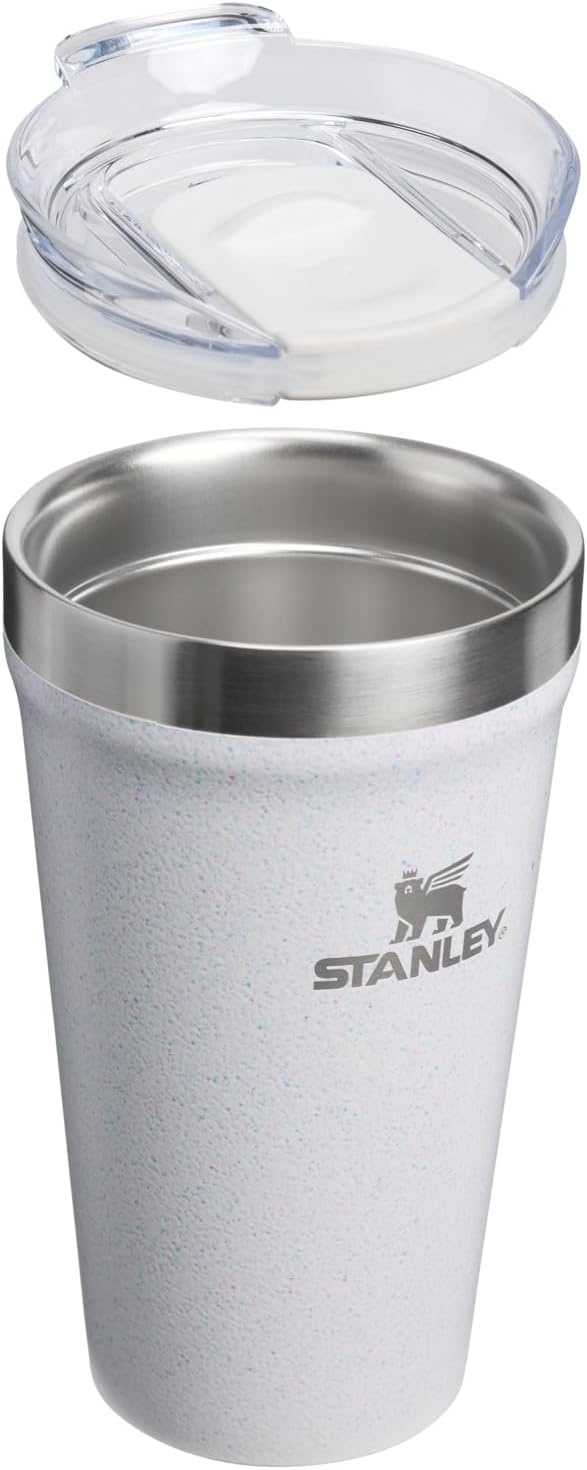 image:imageSTANLEY Everyday Tumbler Press Fit Drink Through Lid Beverage Coffee and Cocktail Cup Insulated Stainless Steel Wine Glass BPAFreeFrost Sprinkle