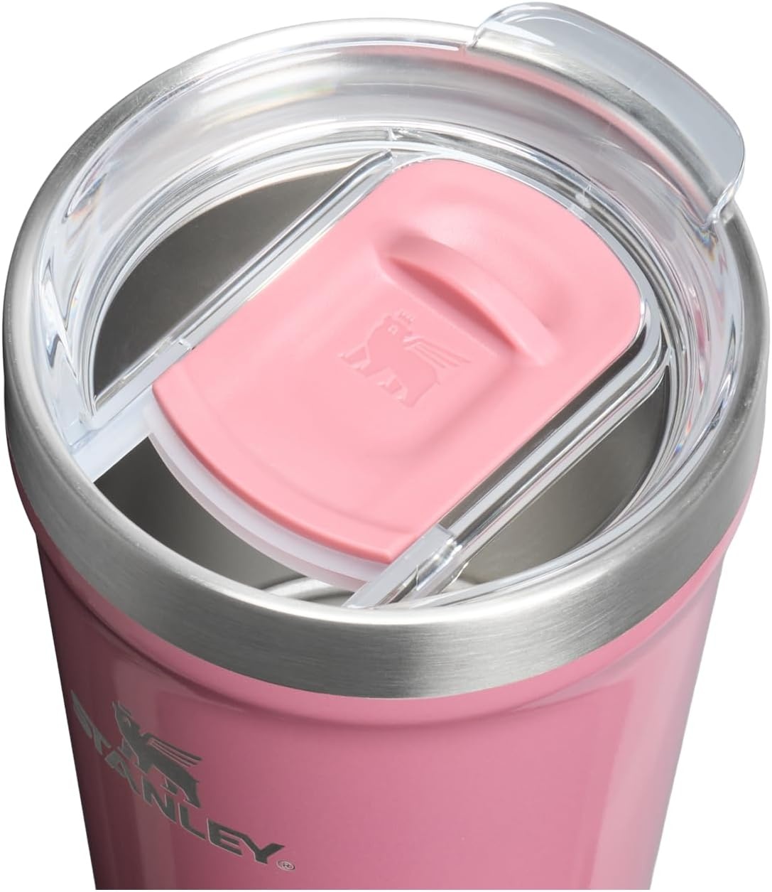 image:imageSTANLEY Everyday Tumbler Press Fit Drink Through Lid Beverage Coffee and Cocktail Cup Insulated Stainless Steel Wine Glass BPAFreePort Shimmer