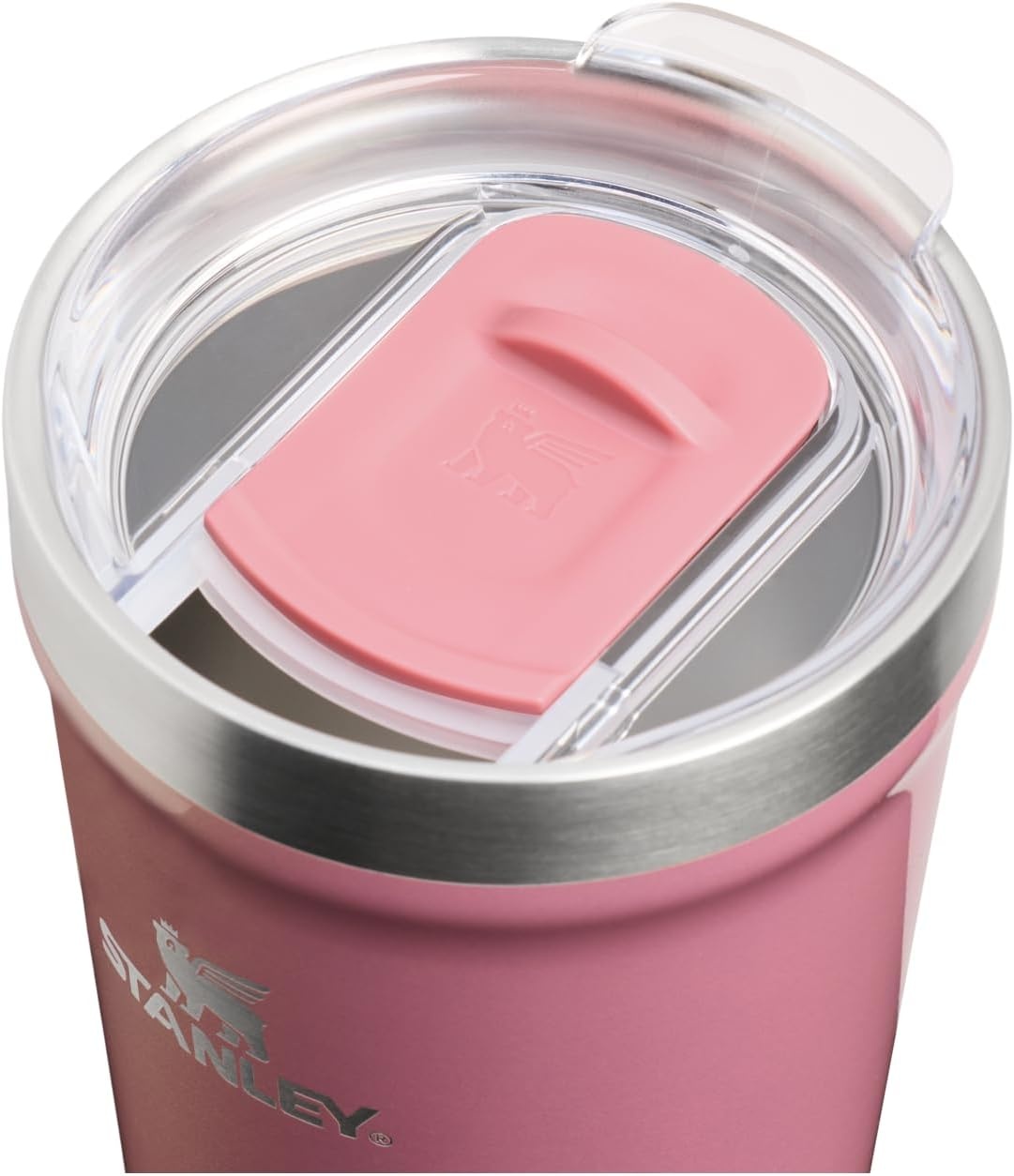 image:imageSTANLEY Everyday Tumbler Press Fit Drink Through Lid Beverage Coffee and Cocktail Cup Insulated Stainless Steel Wine Glass BPAFreePort Shimmer