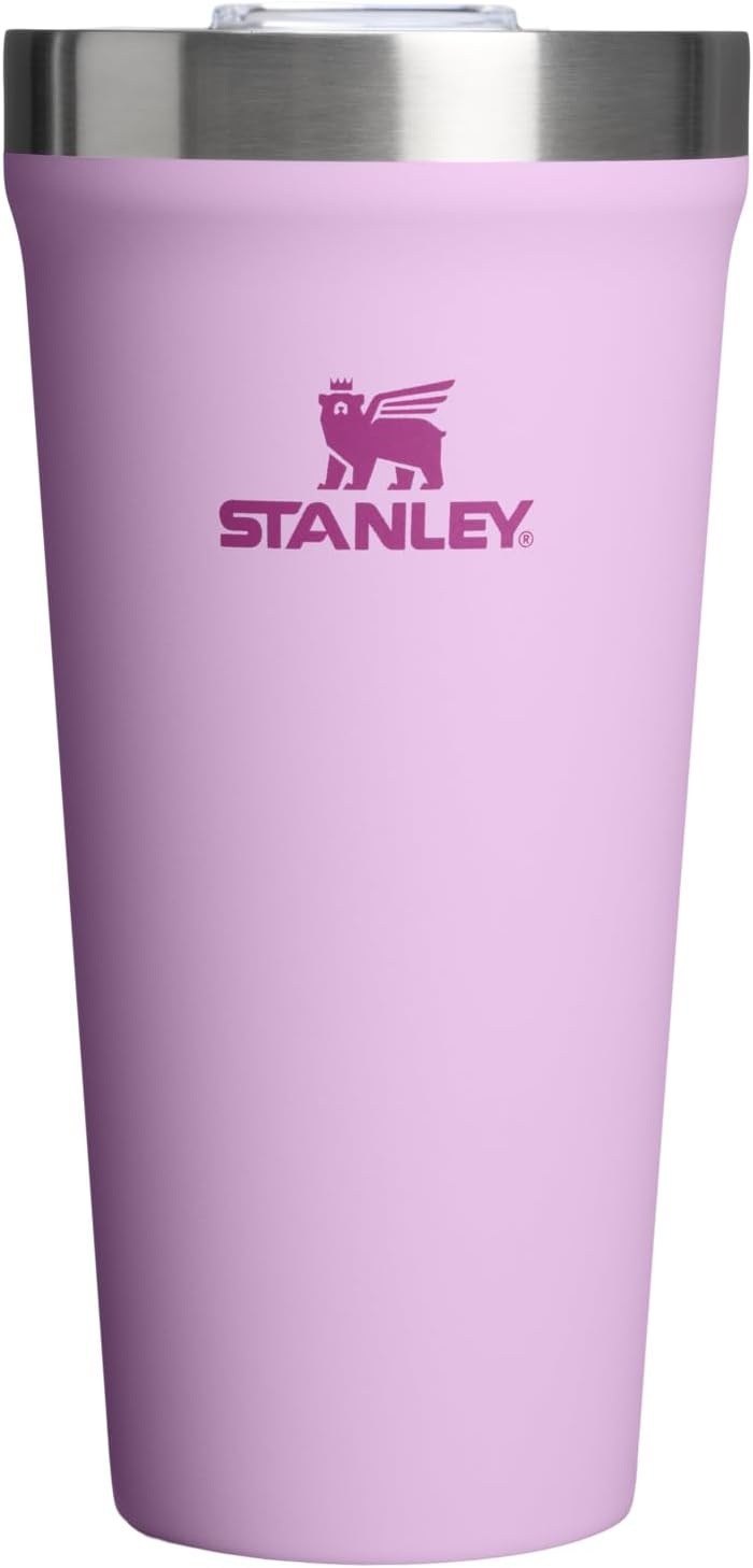 image:imageSTANLEY Everyday Tumbler Press Fit Drink Through Lid Beverage Coffee and Cocktail Cup Insulated Stainless Steel Wine Glass BPAFreeSoft Orchid