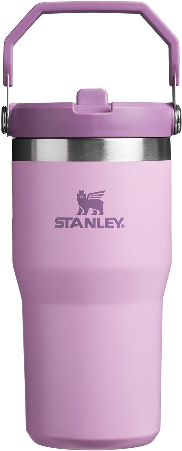 image:imageSTANLEY IceFlow 20 Flip Straw Tumbler 30 oz Chili Red Easy Carry Handle Twist On Lid and Flip Up Straw Leak Resistant Water Bottle Insulated Stainless Steel BPAFreeLilac