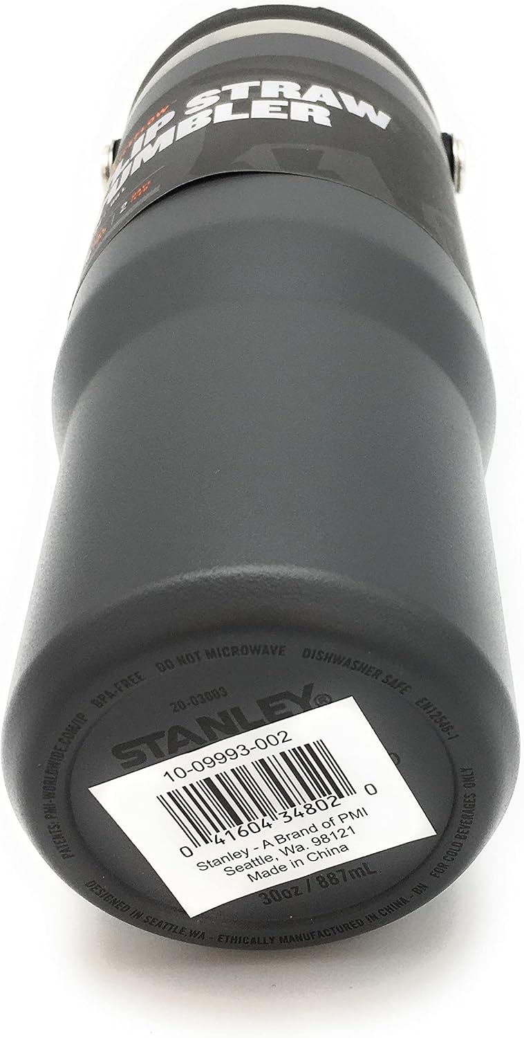 image:imageSTANLEY IceFlow 20 Flip Straw Tumbler 30 oz Chili Red Easy Carry Handle Twist On Lid and Flip Up Straw Leak Resistant Water Bottle Insulated Stainless Steel BPAFreeCharcoal