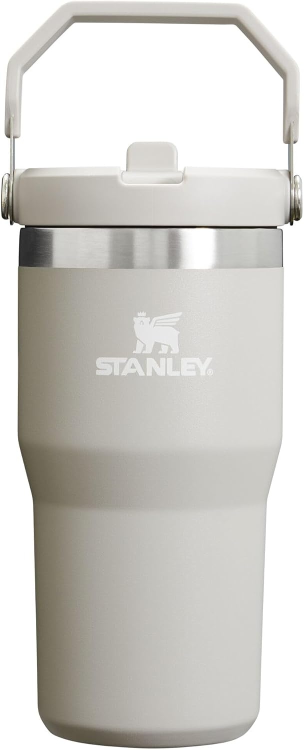 image:imageSTANLEY IceFlow 20 Flip Straw Tumbler 30 oz Chili Red Easy Carry Handle Twist On Lid and Flip Up Straw Leak Resistant Water Bottle Insulated Stainless Steel BPAFreeAsh