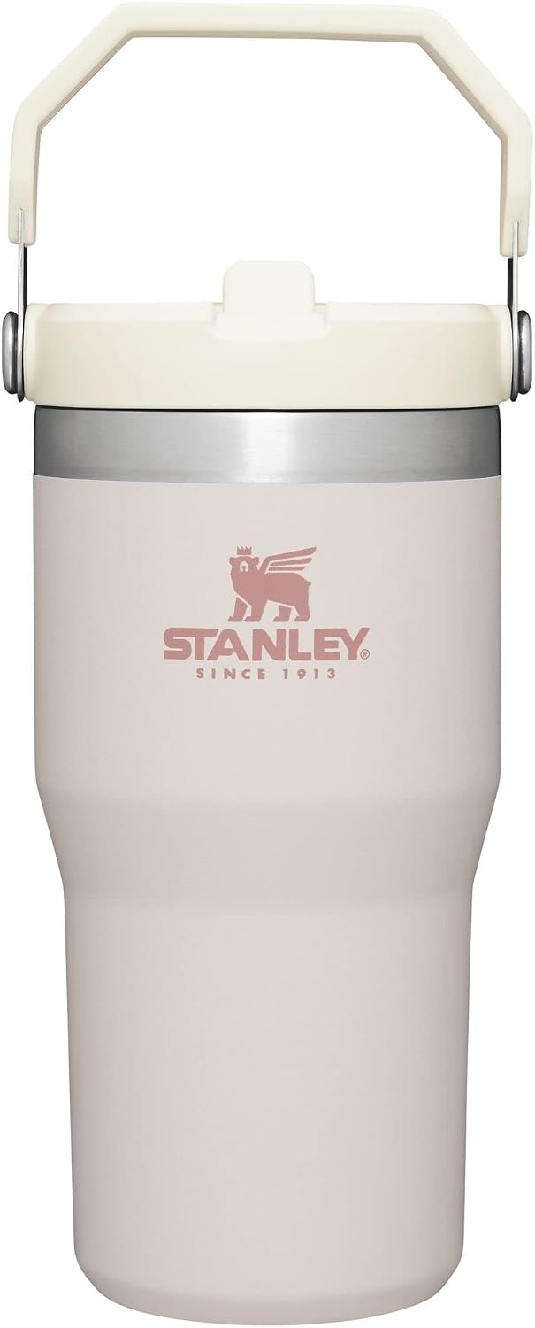 image:imageSTANLEY IceFlow 20 Flip Straw Tumbler 30 oz Chili Red Easy Carry Handle Twist On Lid and Flip Up Straw Leak Resistant Water Bottle Insulated Stainless Steel BPAFreeRose Quartz 10