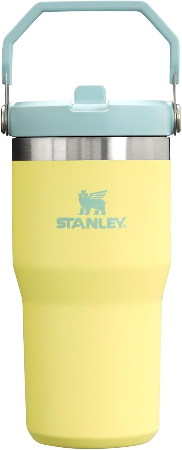 image:imageSTANLEY IceFlow 20 Flip Straw Tumbler 30 oz Chili Red Easy Carry Handle Twist On Lid and Flip Up Straw Leak Resistant Water Bottle Insulated Stainless Steel BPAFreePomelo