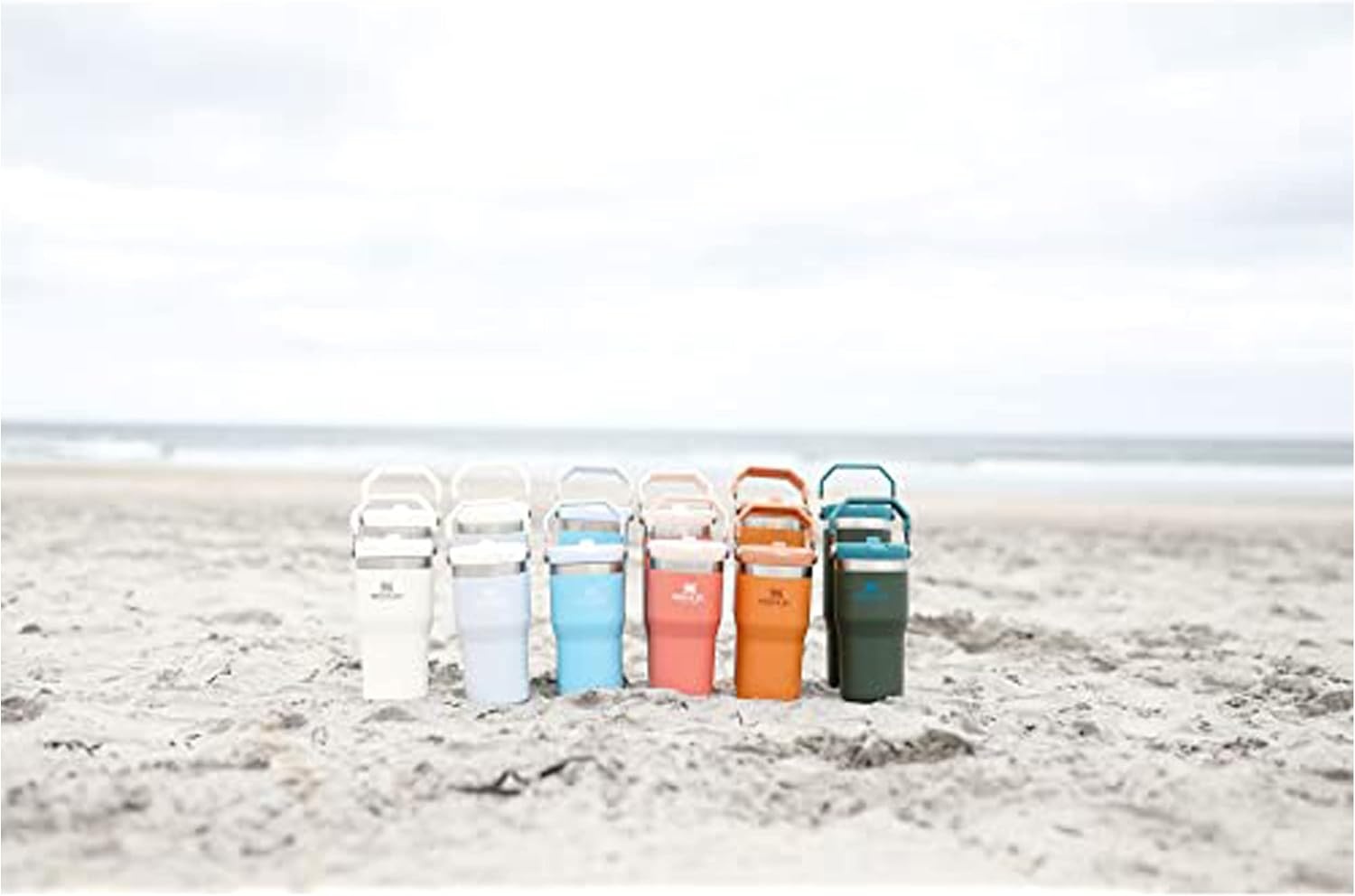 image:imageSTANLEY IceFlow 20 Flip Straw Tumbler 30 oz Chili Red Easy Carry Handle Twist On Lid and Flip Up Straw Leak Resistant Water Bottle Insulated Stainless Steel BPAFreeCloud