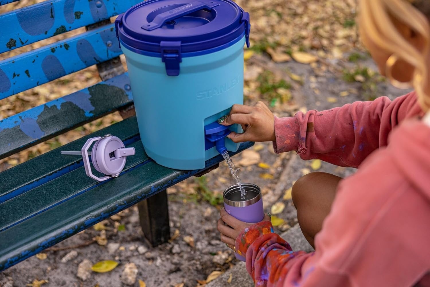 image:imageSTANLEY IceFlow 20 Flip Straw Tumbler 30 oz Chili Red Easy Carry Handle Twist On Lid and Flip Up Straw Leak Resistant Water Bottle Insulated Stainless Steel BPAFreeLavender