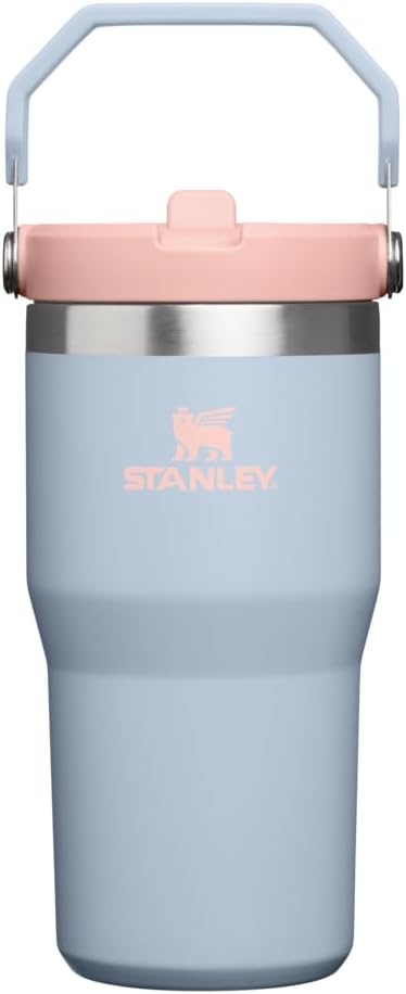 image:imageSTANLEY IceFlow 20 Flip Straw Tumbler 30 oz Chili Red Easy Carry Handle Twist On Lid and Flip Up Straw Leak Resistant Water Bottle Insulated Stainless Steel BPAFreeBlue Dream