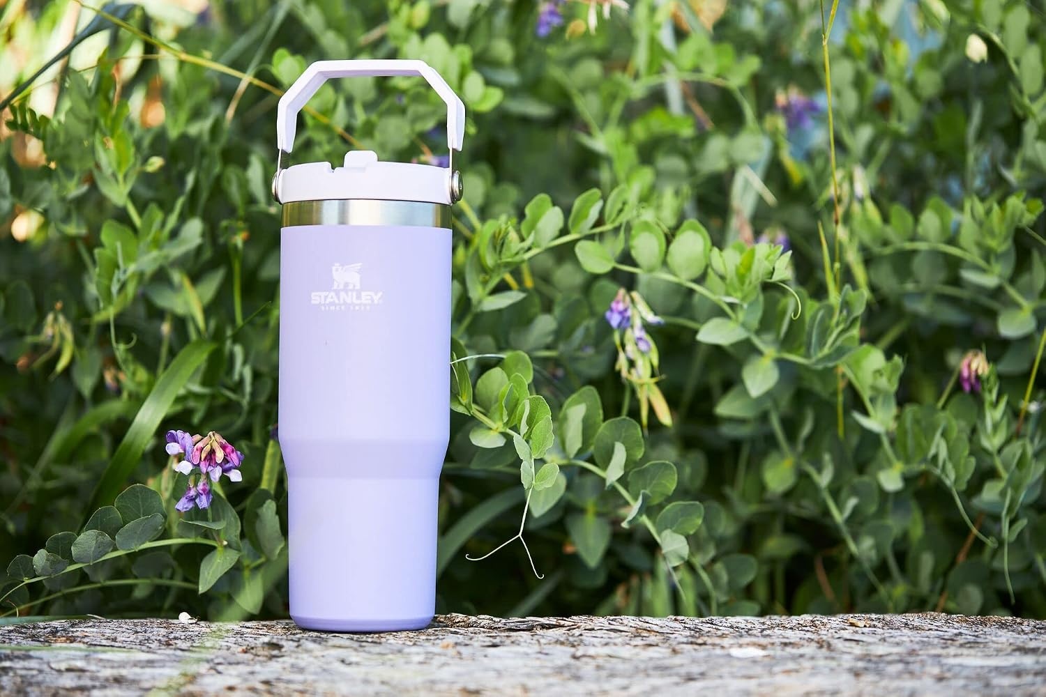 image:imageSTANLEY IceFlow 20 Flip Straw Tumbler 30 oz Chili Red Easy Carry Handle Twist On Lid and Flip Up Straw Leak Resistant Water Bottle Insulated Stainless Steel BPAFreeLavender