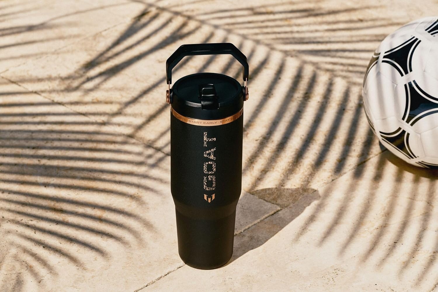 image:imageSTANLEY IceFlow 20 Flip Straw Tumbler 30 oz Chili Red Easy Carry Handle Twist On Lid and Flip Up Straw Leak Resistant Water Bottle Insulated Stainless Steel BPAFreeMessi Goat Black