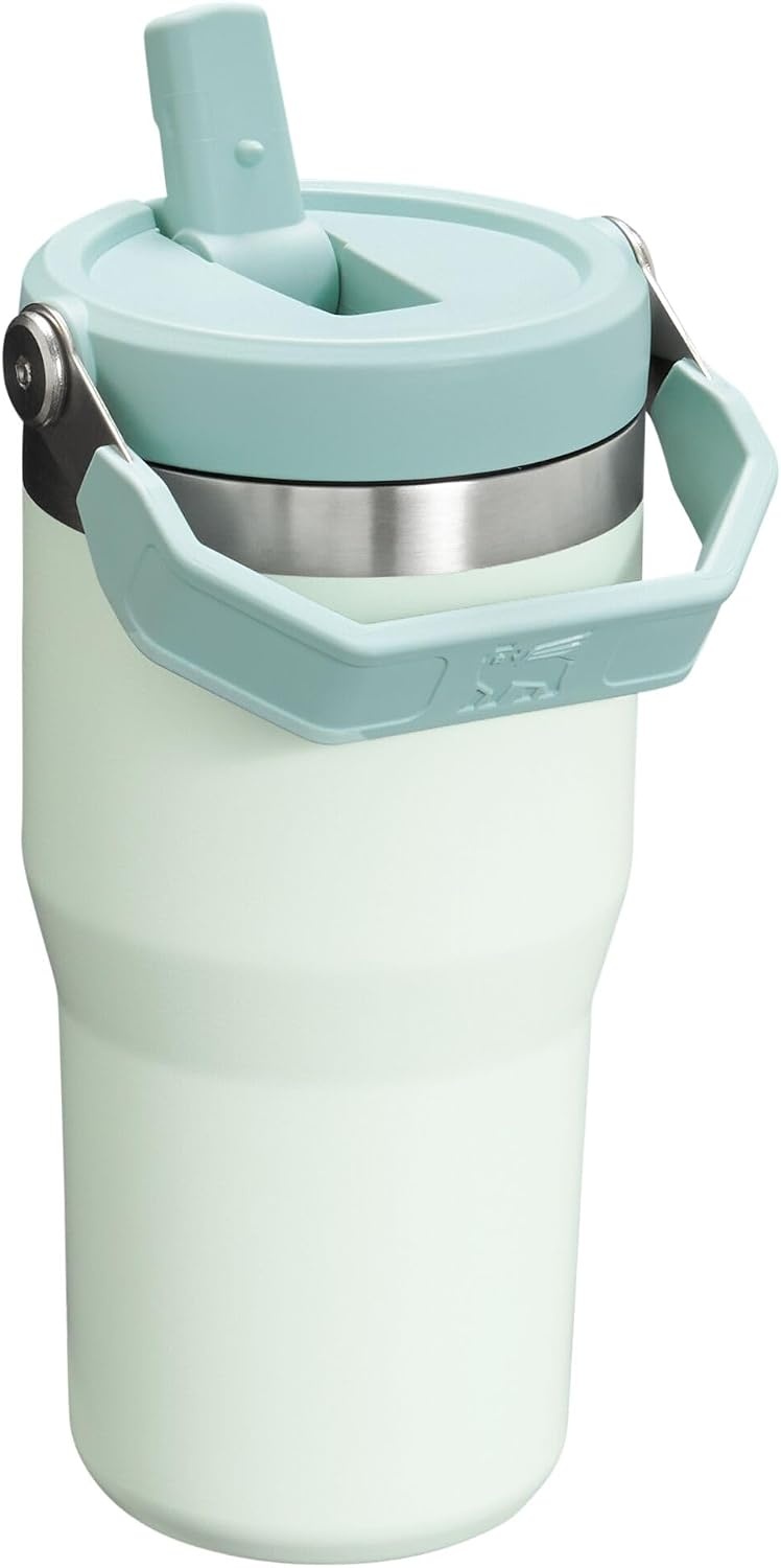 image:imageSTANLEY IceFlow 20 Flip Straw Tumbler 30 oz Chili Red Easy Carry Handle Twist On Lid and Flip Up Straw Leak Resistant Water Bottle Insulated Stainless Steel BPAFreeMist