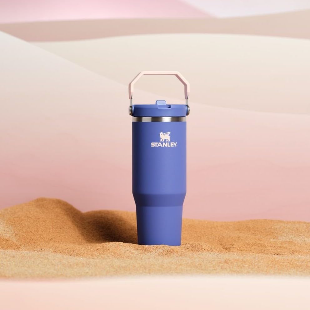 image:imageSTANLEY IceFlow 20 Flip Straw Tumbler 30 oz Chili Red Easy Carry Handle Twist On Lid and Flip Up Straw Leak Resistant Water Bottle Insulated Stainless Steel BPAFreeExclusive Lupine