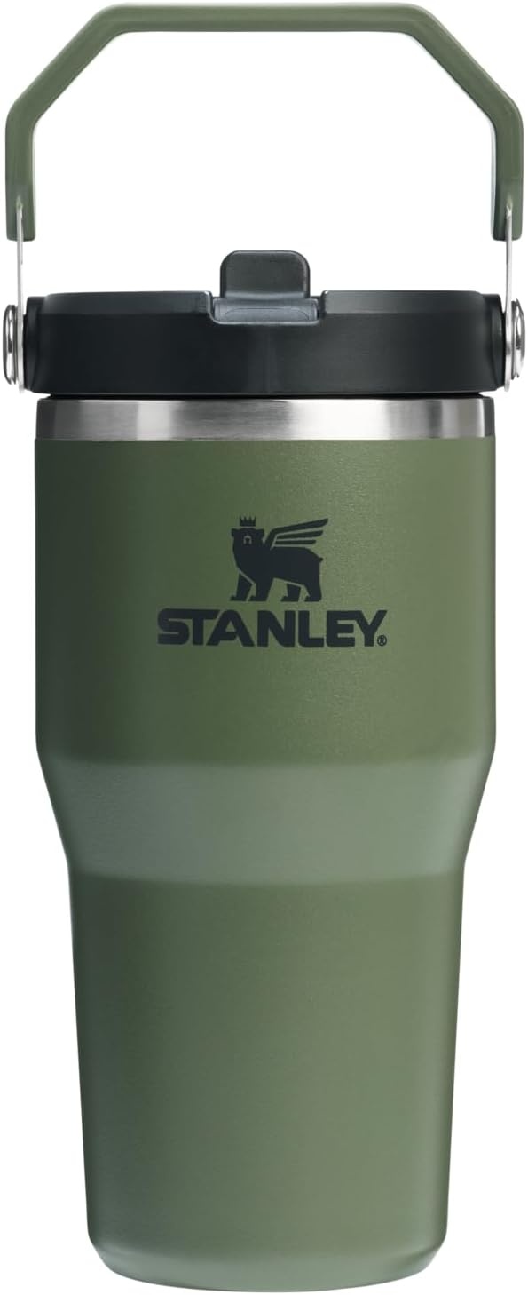 image:imageSTANLEY IceFlow 20 Flip Straw Tumbler 30 oz Chili Red Easy Carry Handle Twist On Lid and Flip Up Straw Leak Resistant Water Bottle Insulated Stainless Steel BPAFreeDried Pine