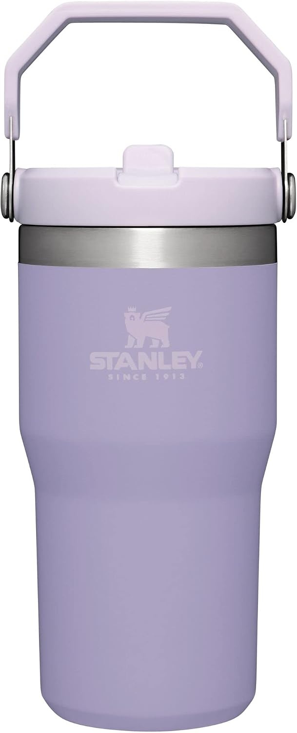 image:imageSTANLEY IceFlow 20 Flip Straw Tumbler 30 oz Chili Red Easy Carry Handle Twist On Lid and Flip Up Straw Leak Resistant Water Bottle Insulated Stainless Steel BPAFreeLavender