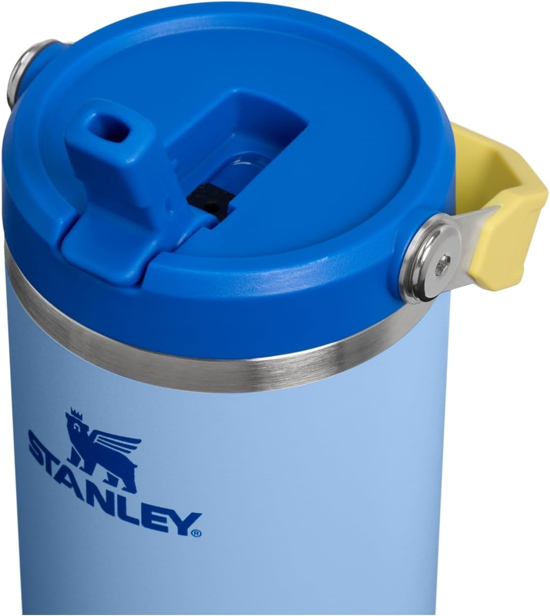 image:imageSTANLEY IceFlow 20 Flip Straw Tumbler 30 oz Chili Red Easy Carry Handle Twist On Lid and Flip Up Straw Leak Resistant Water Bottle Insulated Stainless Steel BPAFreeCornflower Admiral Blue