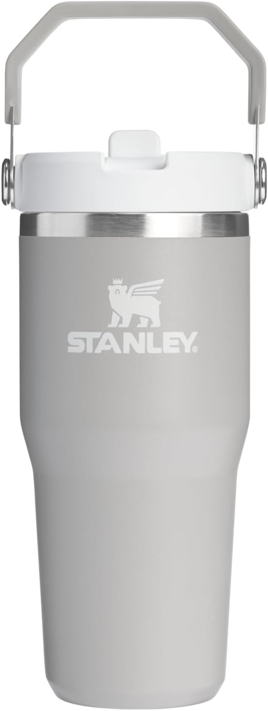 image:imageSTANLEY IceFlow 20 Flip Straw Tumbler 30 oz Chili Red Easy Carry Handle Twist On Lid and Flip Up Straw Leak Resistant Water Bottle Insulated Stainless Steel BPAFreeAsh
