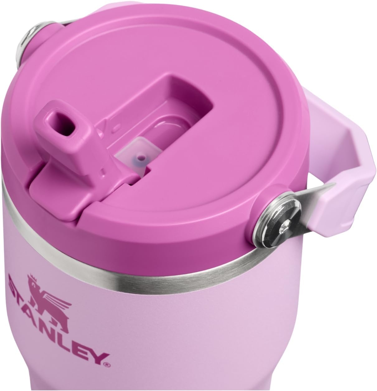 image:imageSTANLEY IceFlow 20 Flip Straw Tumbler 30 oz Chili Red Easy Carry Handle Twist On Lid and Flip Up Straw Leak Resistant Water Bottle Insulated Stainless Steel BPAFreeSoft Orchid
