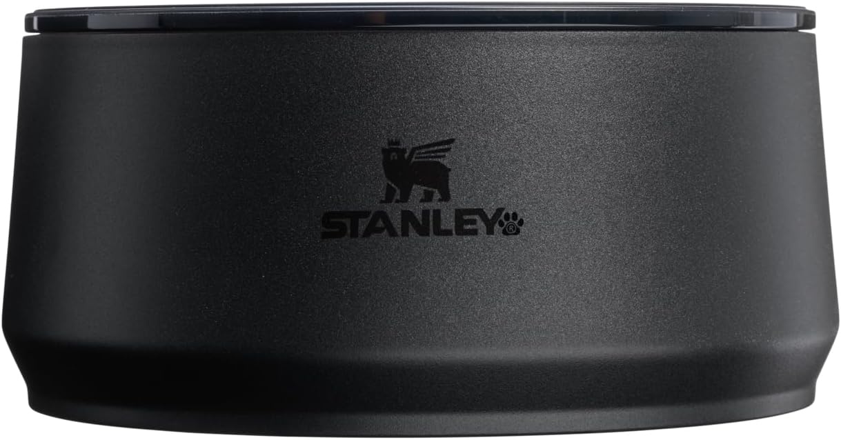 image:imageSTANLEY Pet Bowl 3Cup 24 oz Insulated Stainless Steel Dog amp Cat Bowl SplashResistant Lid Dishwasher Safe BPAFree Black 20Black 20