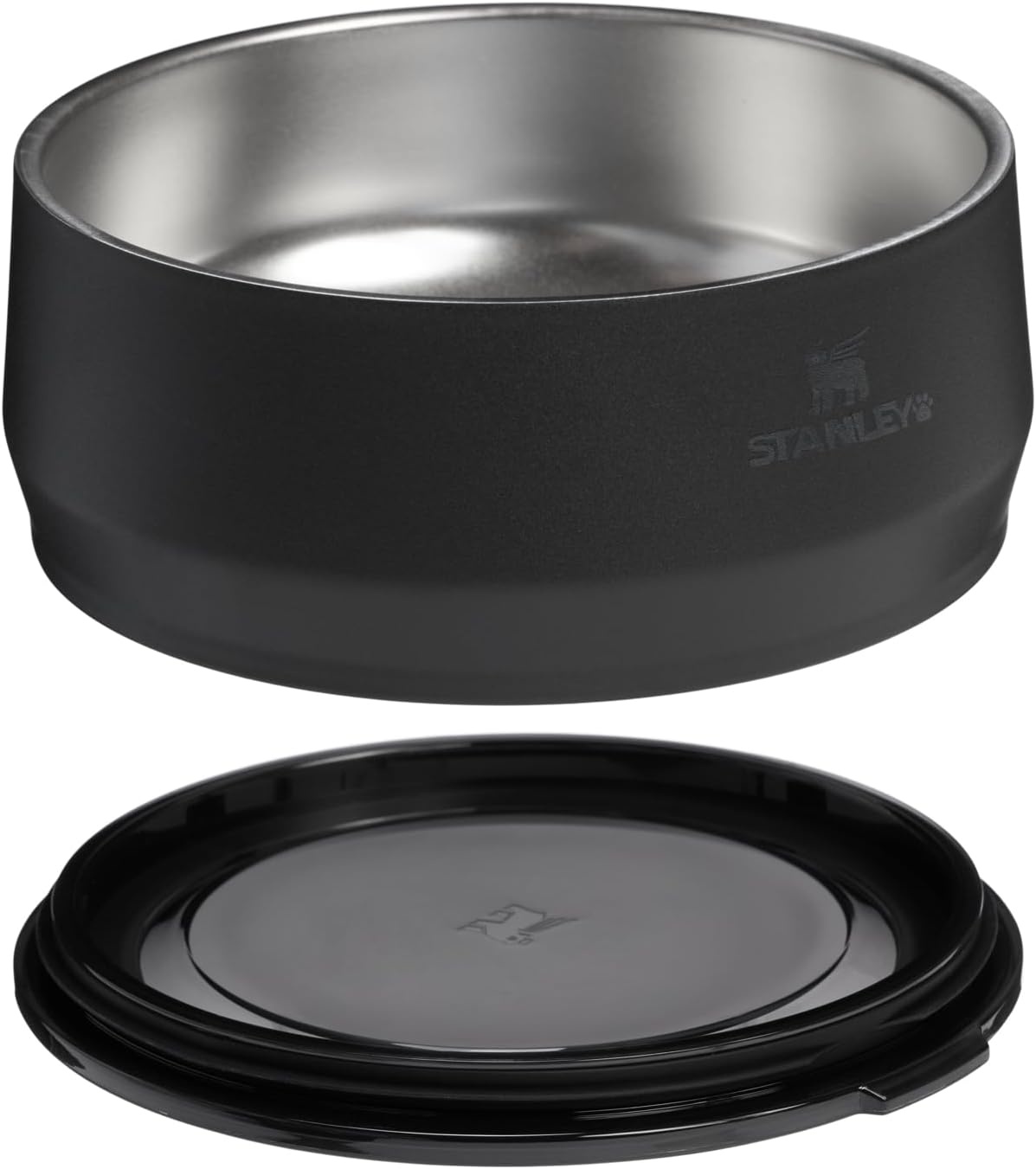 image:imageSTANLEY Pet Bowl 3Cup 24 oz Insulated Stainless Steel Dog amp Cat Bowl SplashResistant Lid Dishwasher Safe BPAFree Black 20Black 20