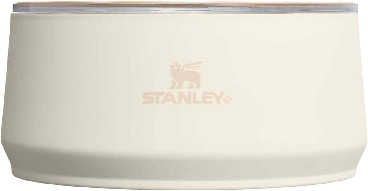 image:imageSTANLEY Pet Bowl 3Cup 24 oz Insulated Stainless Steel Dog amp Cat Bowl SplashResistant Lid Dishwasher Safe BPAFree Black 20Cream