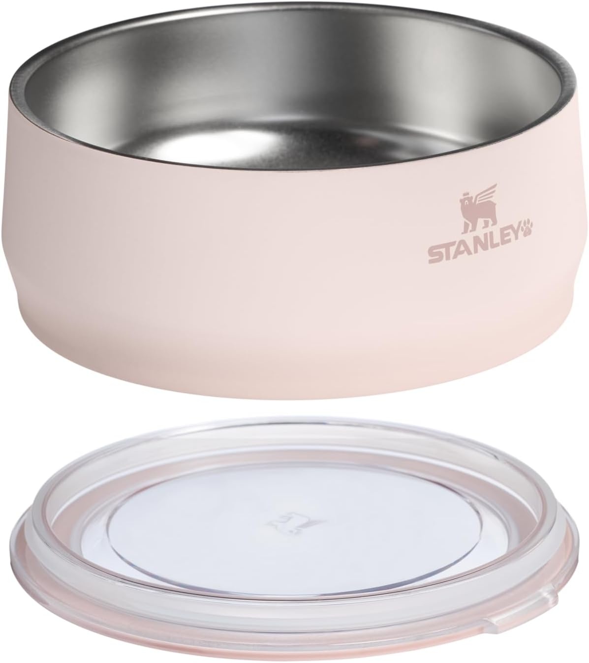 image:imageSTANLEY Pet Bowl 3Cup 24 oz Insulated Stainless Steel Dog amp Cat Bowl SplashResistant Lid Dishwasher Safe BPAFree Black 20Rose Quartz