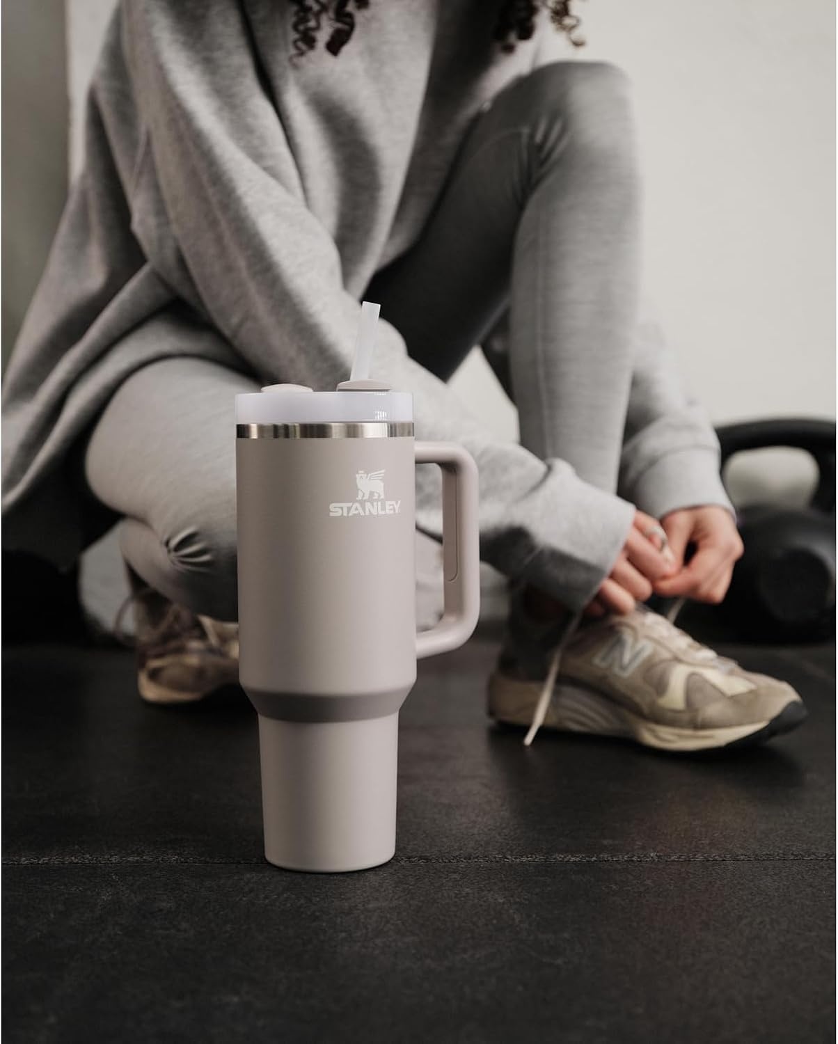 image:imageSTANLEY Quencher H20 Flow State Tumbler 30 oz Chili Red Handle and Straw 3Position Lid Cup Holder Compatible for Travel Insulated Stainless Steel Cup BPAFreeAsh