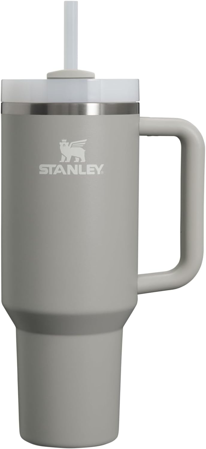 image:imageSTANLEY Quencher H20 Flow State Tumbler 30 oz Chili Red Handle and Straw 3Position Lid Cup Holder Compatible for Travel Insulated Stainless Steel Cup BPAFreeAsh