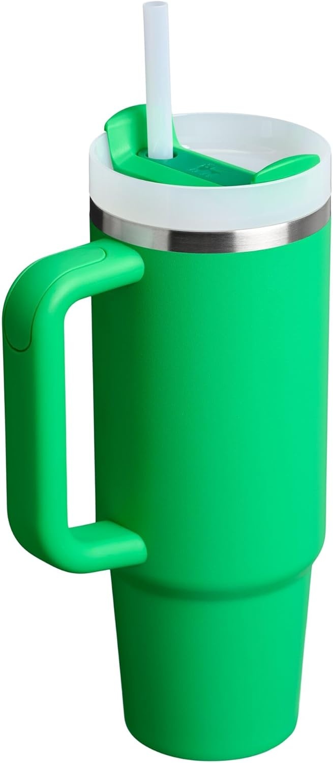 image:imageSTANLEY Quencher H20 Flow State Tumbler 30 oz Chili Red Handle and Straw 3Position Lid Cup Holder Compatible for Travel Insulated Stainless Steel Cup BPAFreeMeadow