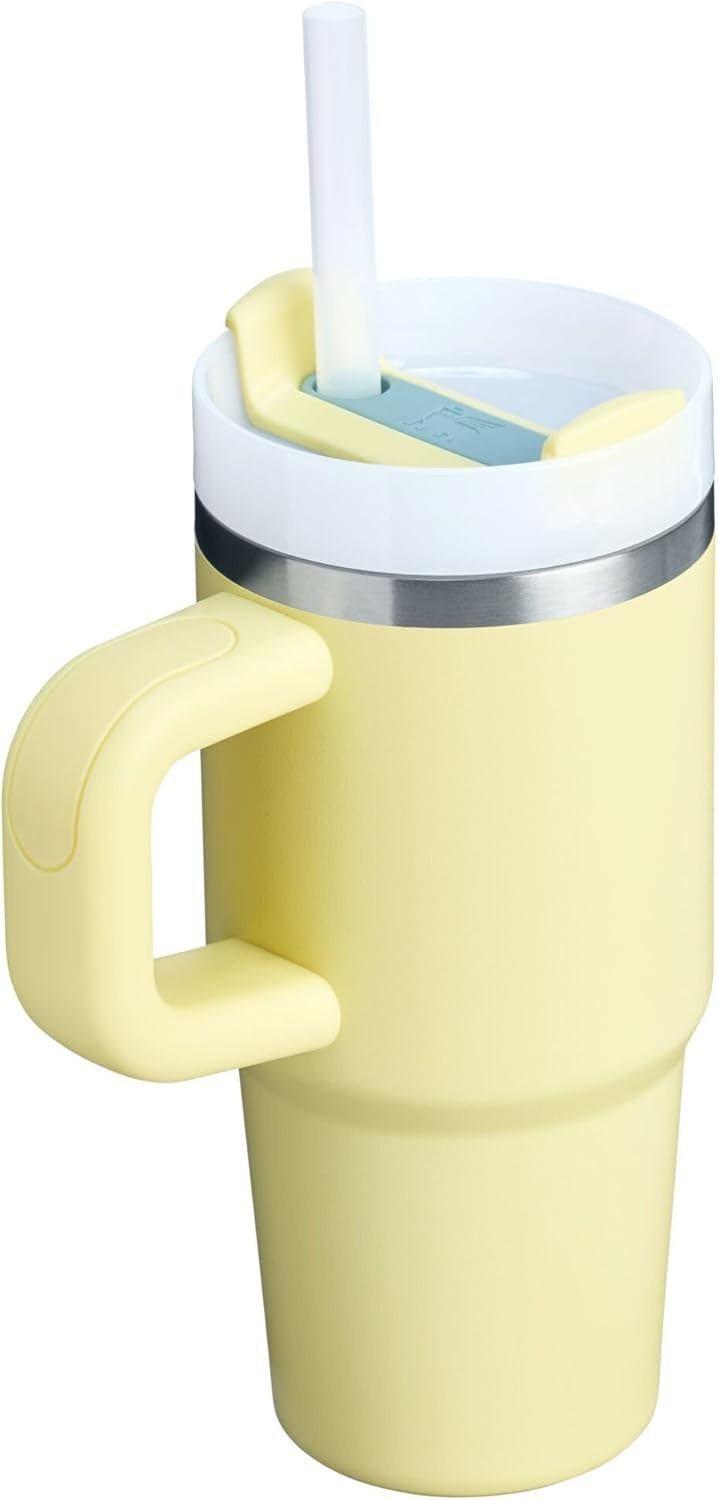 image:imageSTANLEY Quencher H20 Flow State Tumbler 30 oz Chili Red Handle and Straw 3Position Lid Cup Holder Compatible for Travel Insulated Stainless Steel Cup BPAFreePomelo