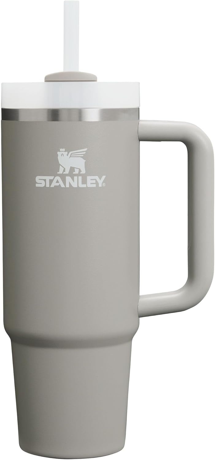 image:imageSTANLEY Quencher H20 Flow State Tumbler 30 oz Chili Red Handle and Straw 3Position Lid Cup Holder Compatible for Travel Insulated Stainless Steel Cup BPAFreeAsh