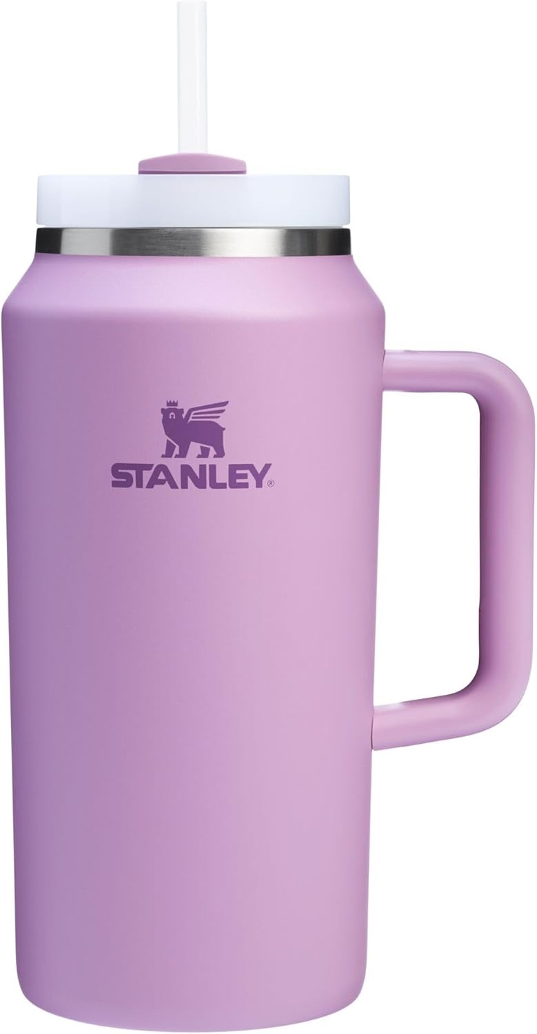 image:imageSTANLEY Quencher H20 Flow State Tumbler 30 oz Chili Red Handle and Straw 3Position Lid Cup Holder Compatible for Travel Insulated Stainless Steel Cup BPAFreeLilac