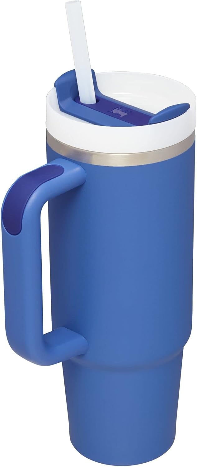 image:imageSTANLEY Quencher H20 Flow State Tumbler 30 oz Chili Red Handle and Straw 3Position Lid Cup Holder Compatible for Travel Insulated Stainless Steel Cup BPAFreeIris
