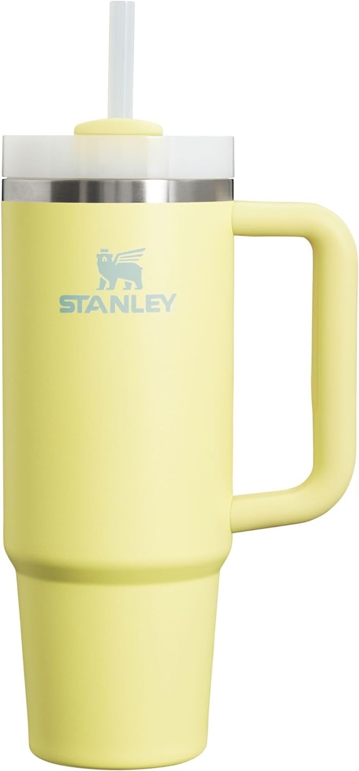 image:imageSTANLEY Quencher H20 Flow State Tumbler 30 oz Chili Red Handle and Straw 3Position Lid Cup Holder Compatible for Travel Insulated Stainless Steel Cup BPAFreePomelo