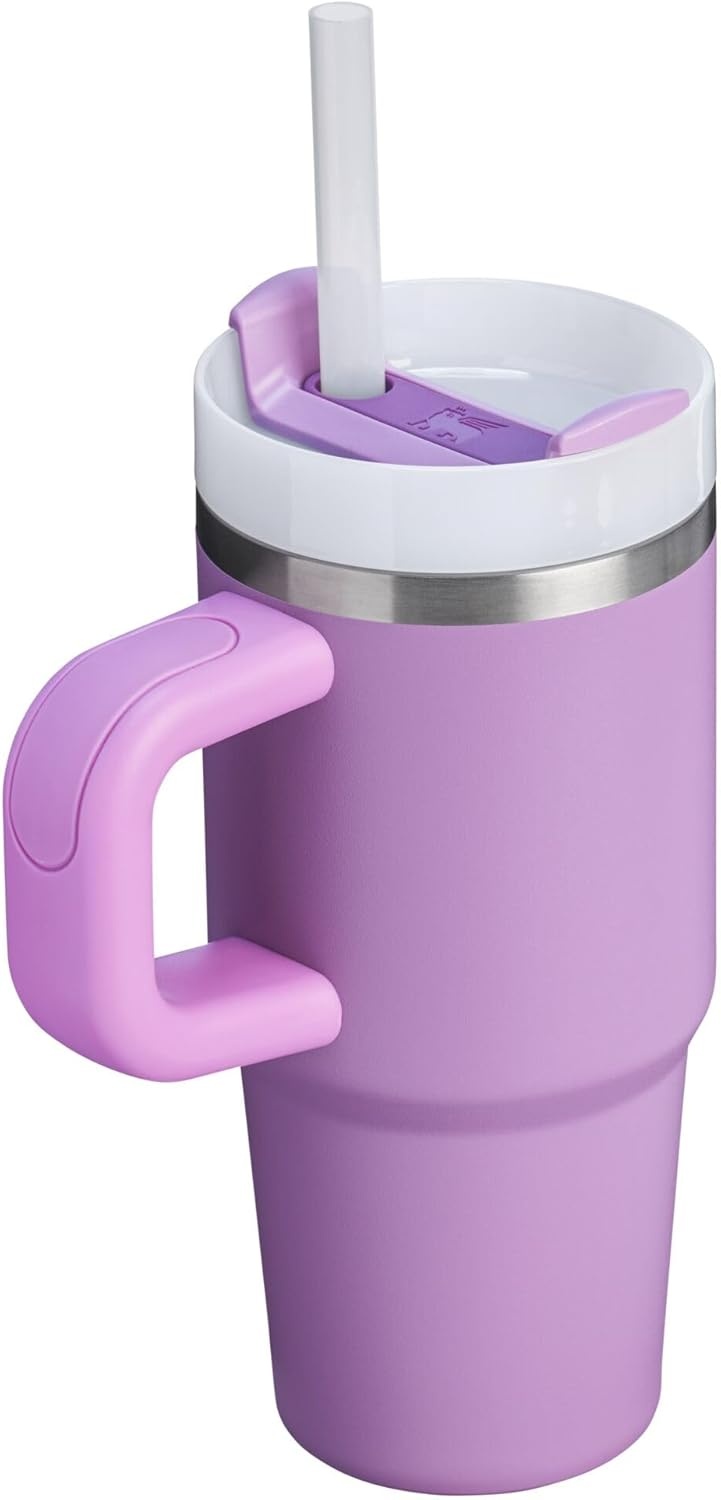 image:imageSTANLEY Quencher H20 Flow State Tumbler 30 oz Chili Red Handle and Straw 3Position Lid Cup Holder Compatible for Travel Insulated Stainless Steel Cup BPAFreeLilac